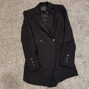 Endless Rose suit blazer romper size XS black
